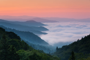 view of Great Smoky Mountains National Park from Townsend TN cabin rentals