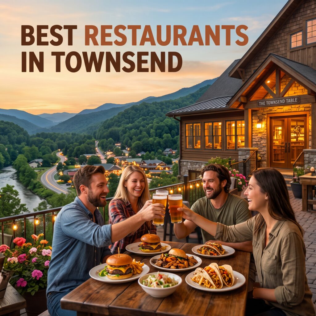Best restaurants in Townsend Tennessee featuring local dining and Smoky Mountain scenery